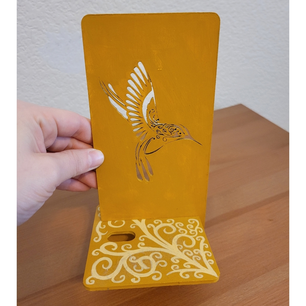 Made in Mexico Handcrafted Hummingbird Phone Stand - Picture 3 of 5